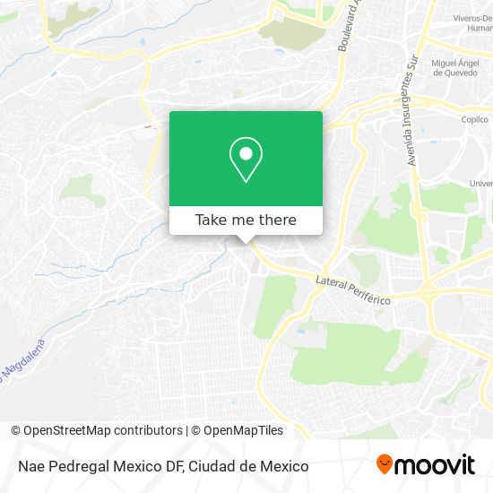 Nae Pedregal Mexico DF map