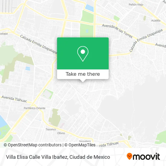 Villa Elisa Calle Villa Ibañez map