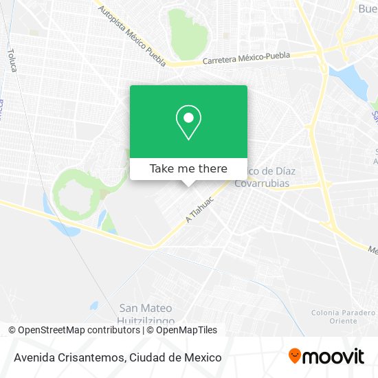 Mapa de Avenida Crisantemos