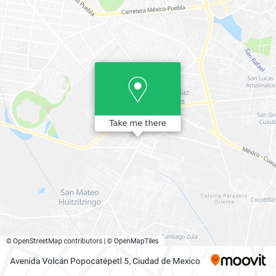 Avenida Volcán Popocatépetl 5 map