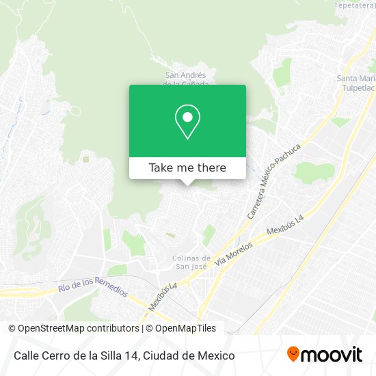 Mapa de Calle Cerro de la Silla 14