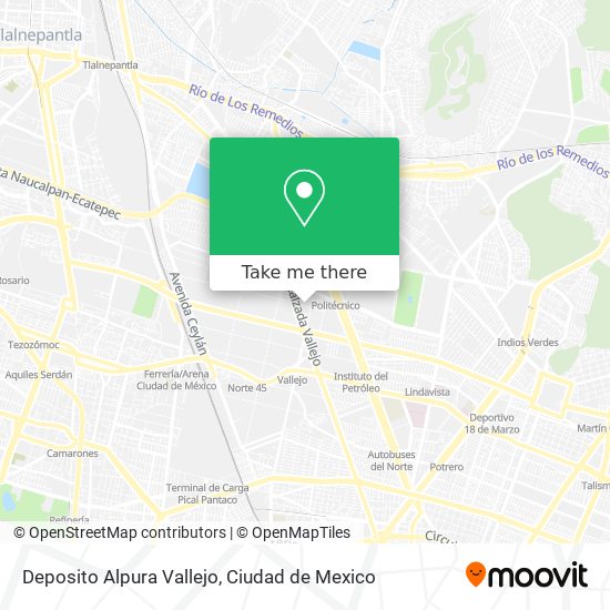 Deposito Alpura Vallejo map
