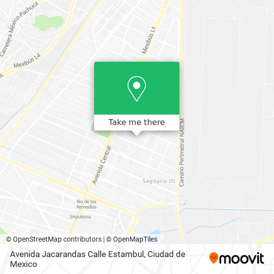 Avenida Jacarandas Calle Estambul map
