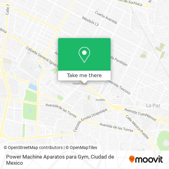 Mapa de Power Machine Aparatos para Gym