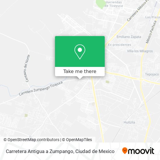 Carretera Antigua a Zumpango map