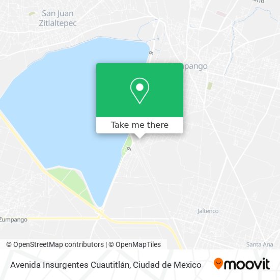 Avenida Insurgentes Cuautitlán map