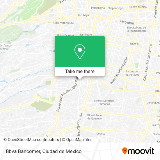 Bbva Bancomer map