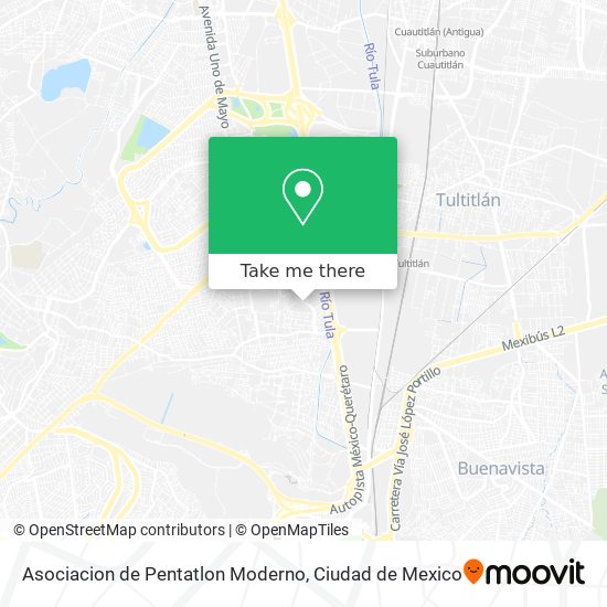 Asociacion de Pentatlon Moderno map