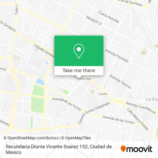 Secundaria Diurna Vicente Suarez 152 map