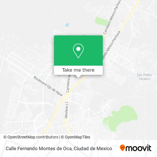 Calle Fernando Montes de Oca map