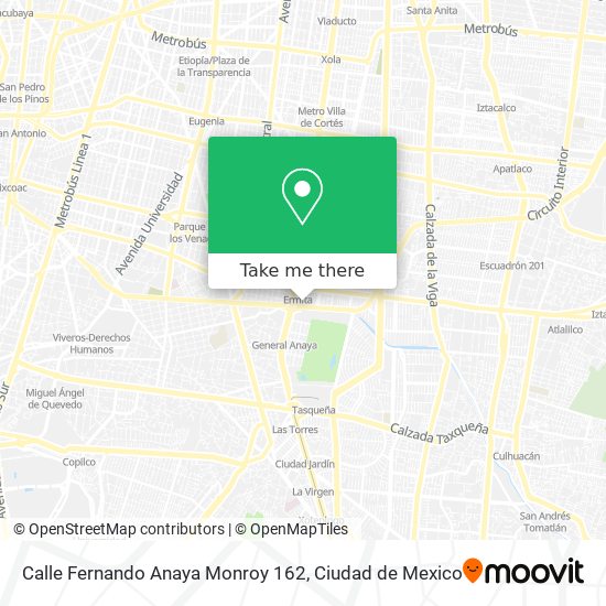 Calle Fernando Anaya Monroy 162 map