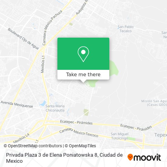 Mapa de Privada Plaza 3 de Elena Poniatowska 8