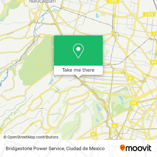 Mapa de Bridgestone Power Service