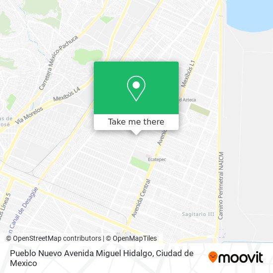 Pueblo Nuevo Avenida Miguel Hidalgo map