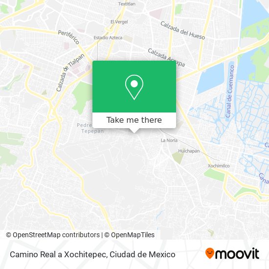 Mapa de Camino Real a Xochitepec