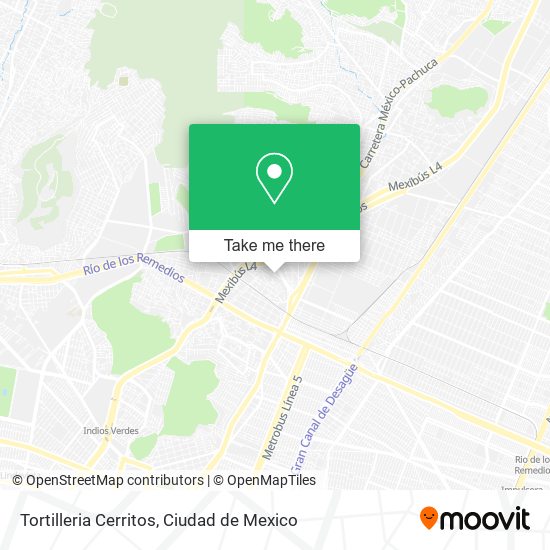 Tortilleria Cerritos map