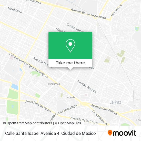 Calle Santa Isabel Avenida 4 map