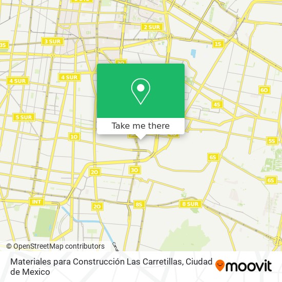 Mapa de Materiales para Construcción Las Carretillas