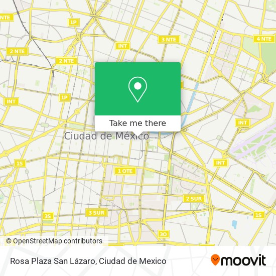 Rosa Plaza San Lázaro map