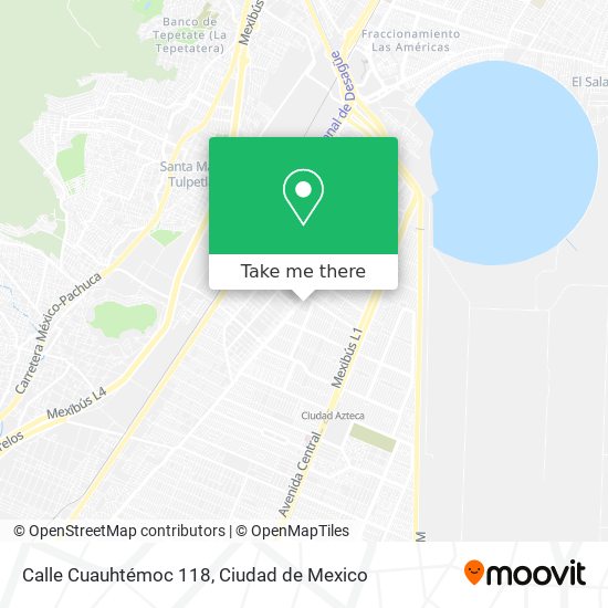 Mapa de Calle Cuauhtémoc 118