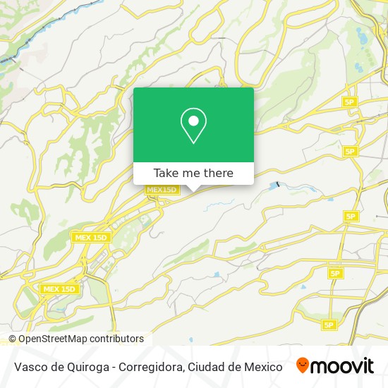 Mapa de Vasco de Quiroga - Corregidora