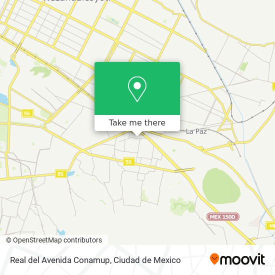 Real del Avenida Conamup map