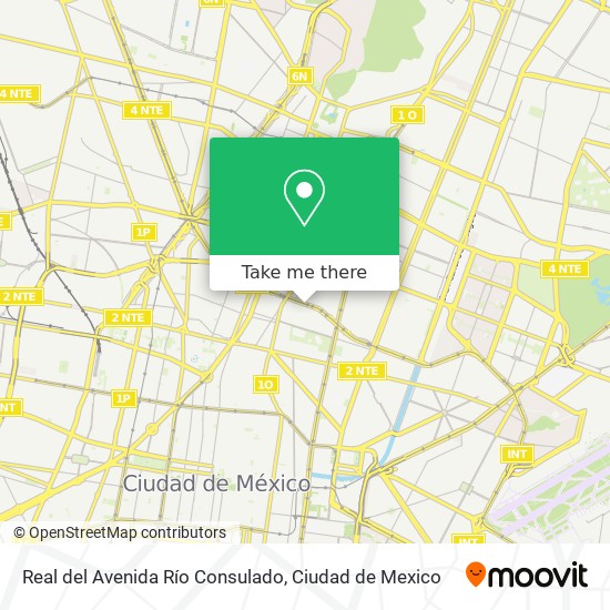 Mapa de Real del Avenida Río Consulado