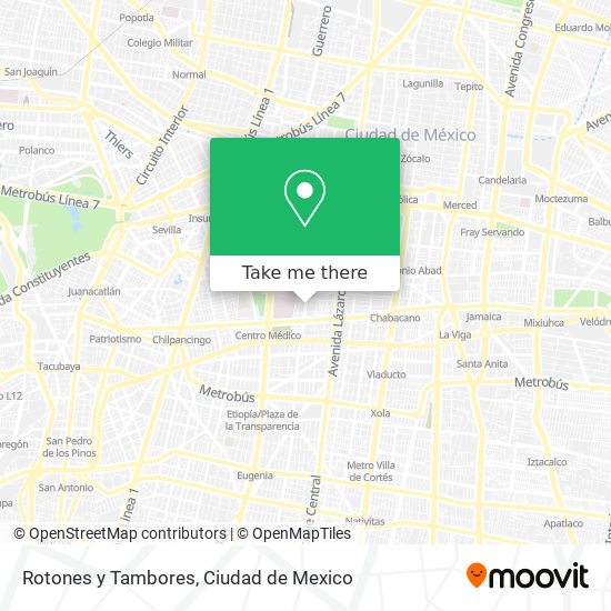 Rotones y Tambores map