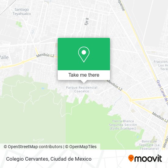 Colegio Cervantes map