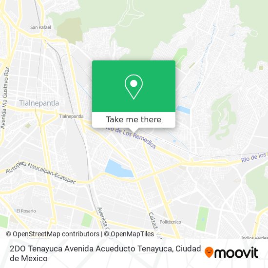 2DO Tenayuca Avenida Acueducto Tenayuca map