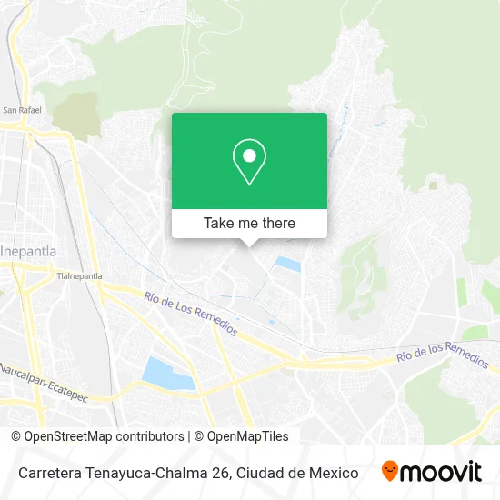 Carretera Tenayuca-Chalma 26 map