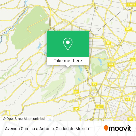 Mapa de Avenida Camino a Antonio