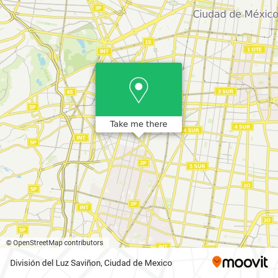 División del Luz Saviñon map
