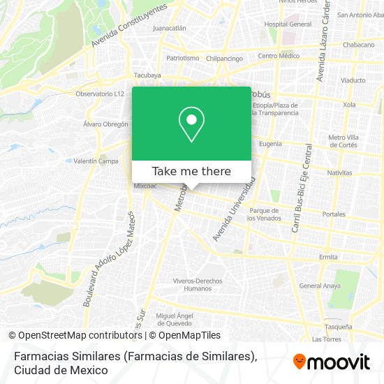 Mapa de Farmacias Similares (Farmacias de Similares)