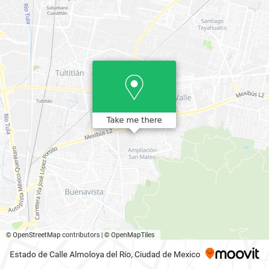 Mapa de Estado de Calle Almoloya del Río