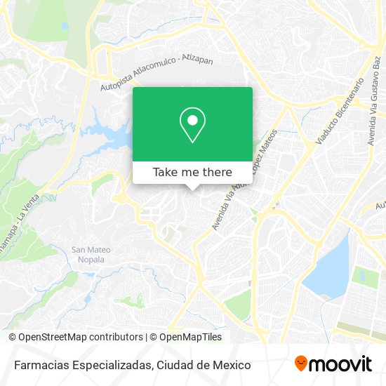 Farmacias Especializadas map