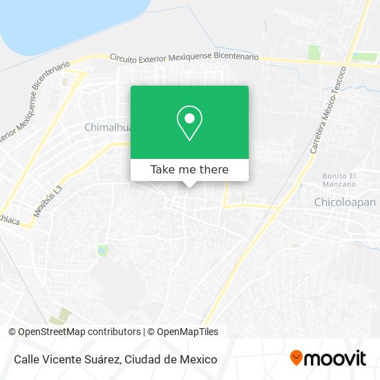 Mapa de Calle Vicente Suárez