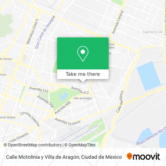 Calle Motolinia y Villa de Aragón map