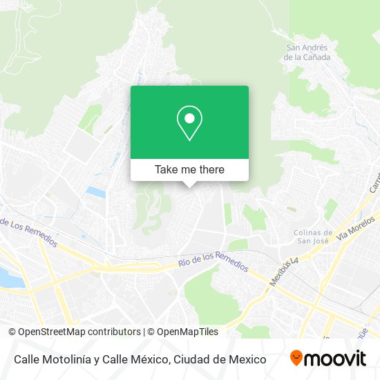 Calle Motolinía y Calle México map