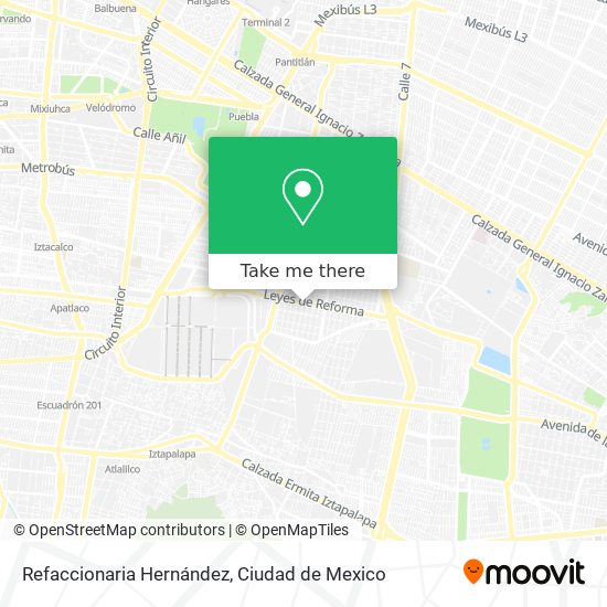 Refaccionaria Hernández map