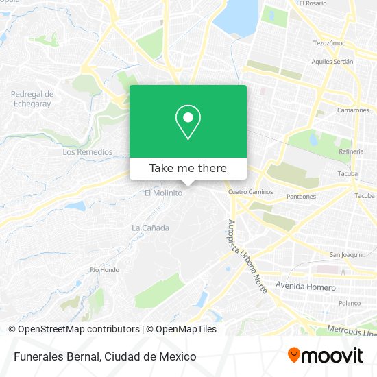 Mapa de Funerales Bernal