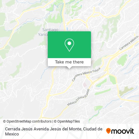 Mapa de Cerrada Jesús Avenida Jesús del Monte