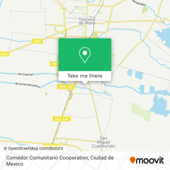 Mapa de Comedor Comunitario Cooperativo