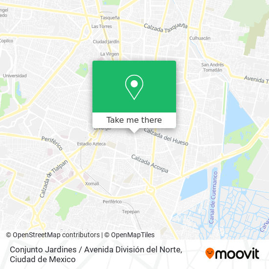 Conjunto Jardines / Avenida División del Norte map