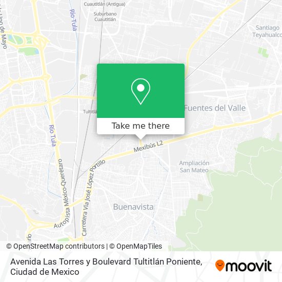 Avenida Las Torres y Boulevard Tultitlán Poniente map