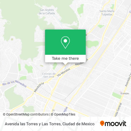 Avenida las Torres y Las Torres map