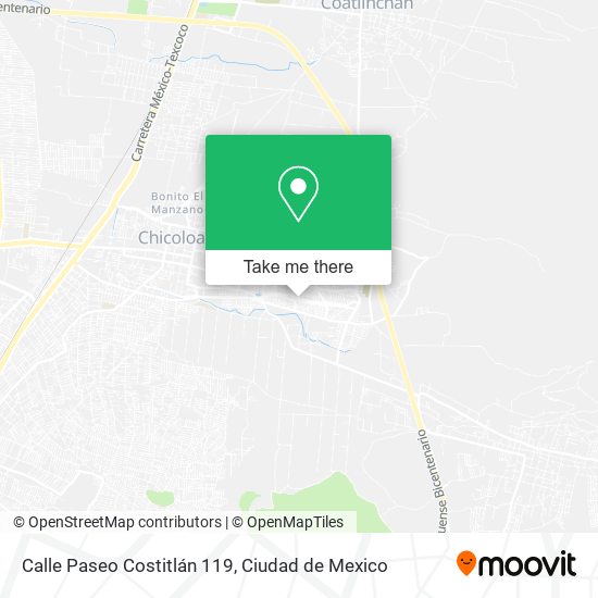 Calle Paseo Costitlán 119, Hacienda de Costitlán map