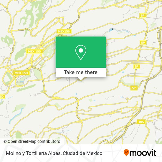 Molino y Tortillería Alpes map