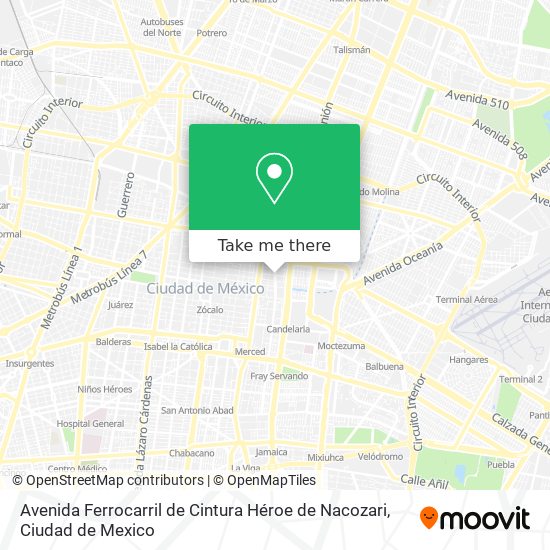 Avenida Ferrocarril de Cintura Héroe de Nacozari map