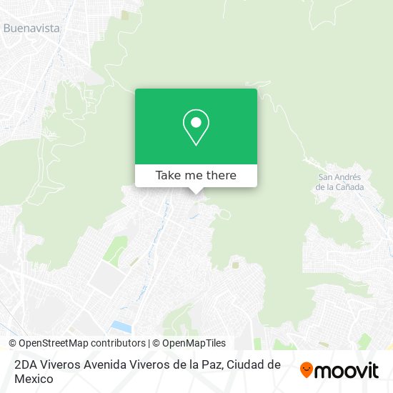 2DA Viveros Avenida Viveros de la Paz map